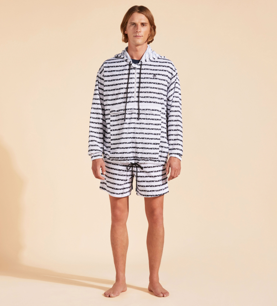 Vilebrequin STRIPED TURTLE ROUND MICRO JACKET