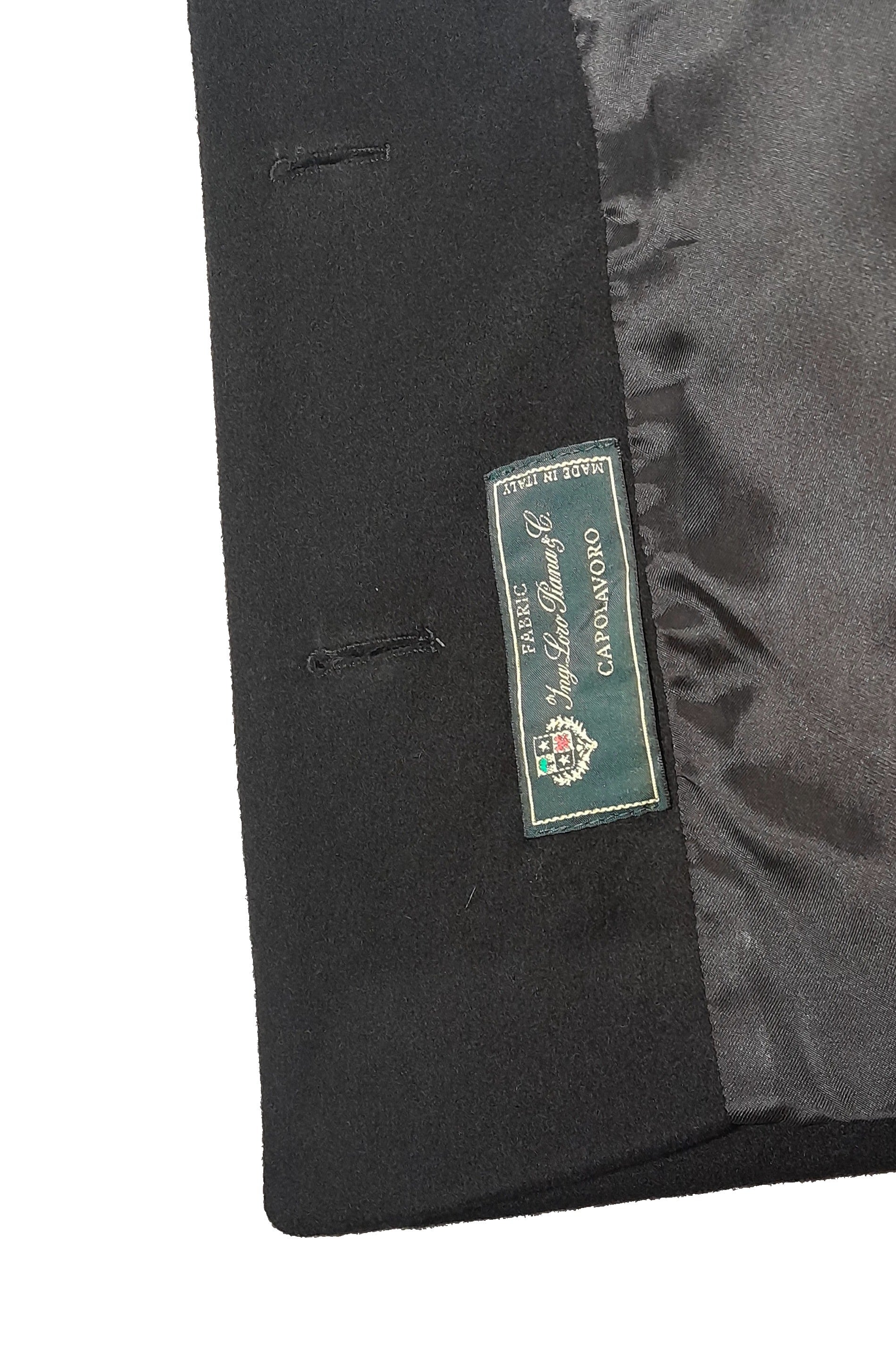 Loro Piana Fabric CAPPOTTO CORTO PELLICCIA NERO