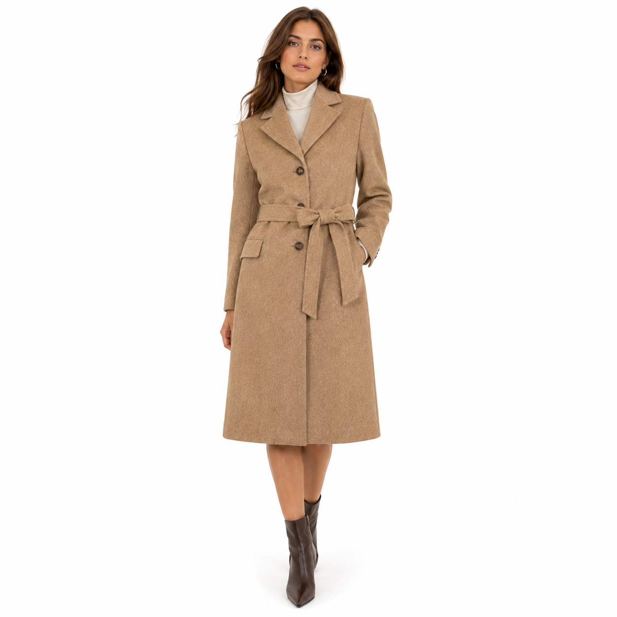 Loro Piana Fabric CAPPOTTO CAPOLAVORO CAMMELLO