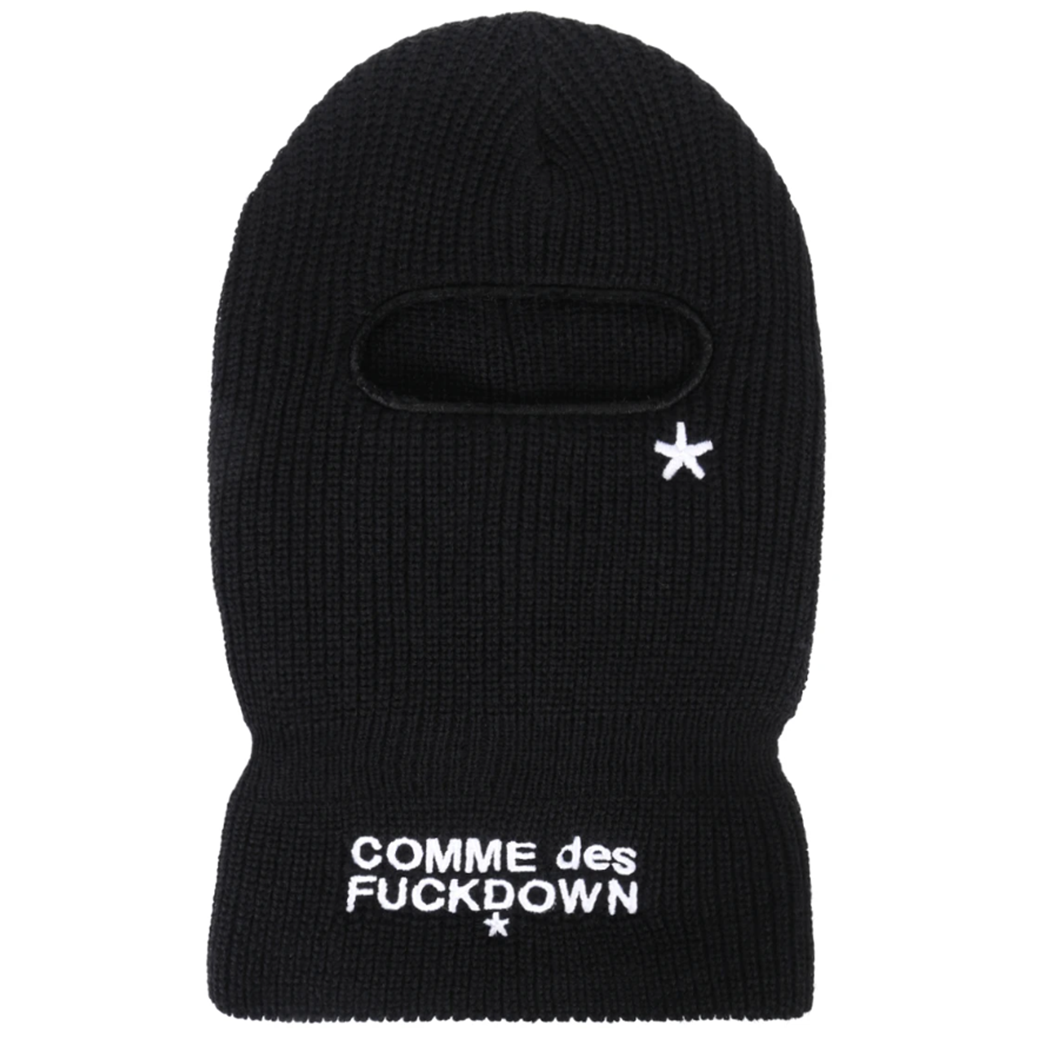 Comme Des Fuckdown PASSAMONTAGNA MAGLIA NERO