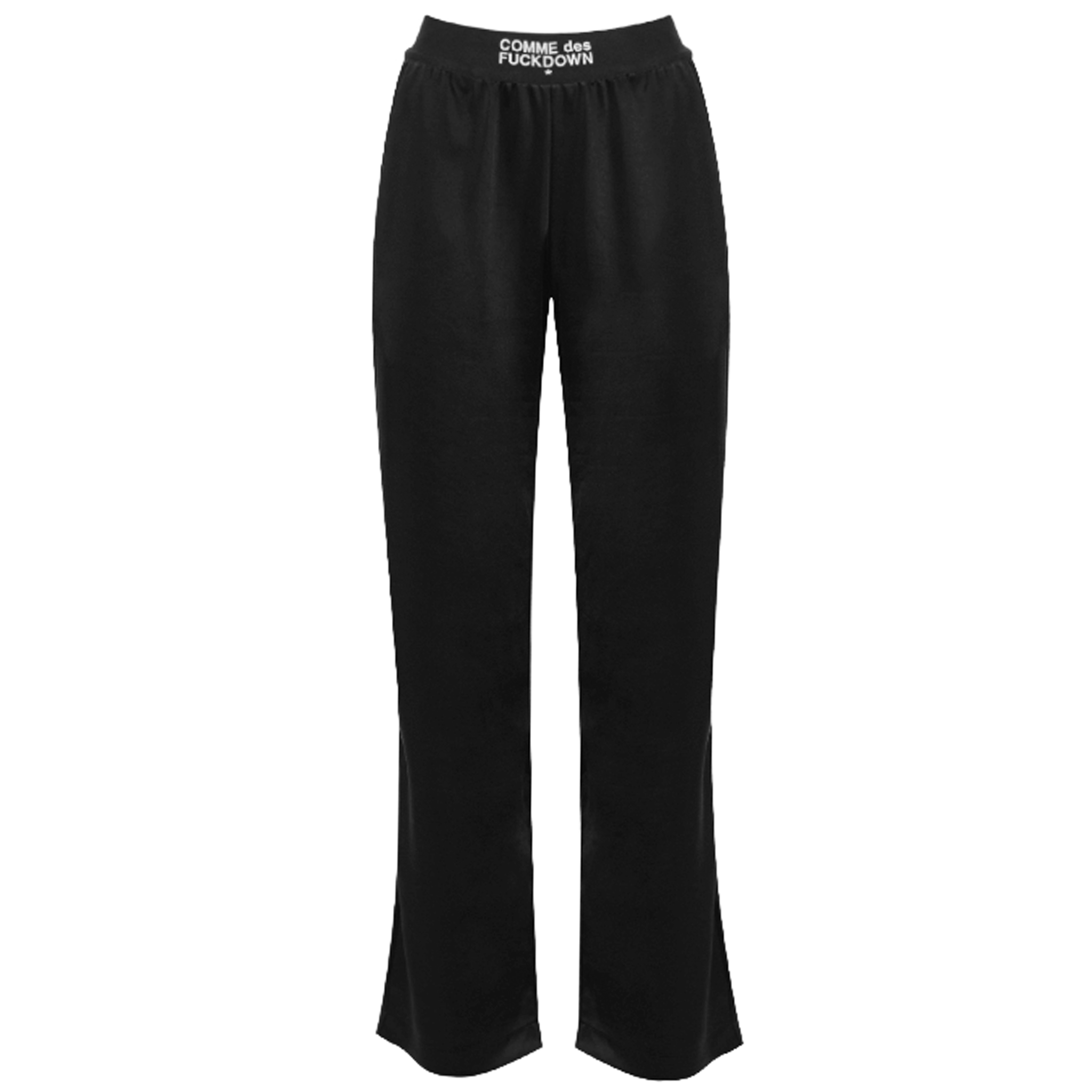 Comme Des Fuckdown PANTALONI IN RASO NERI