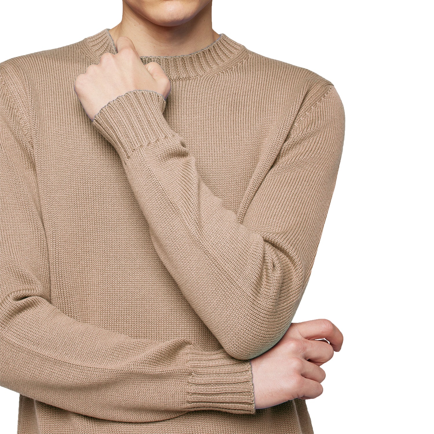Alpha Studio CREWNECK LONGSLEEVE CASHMERE
