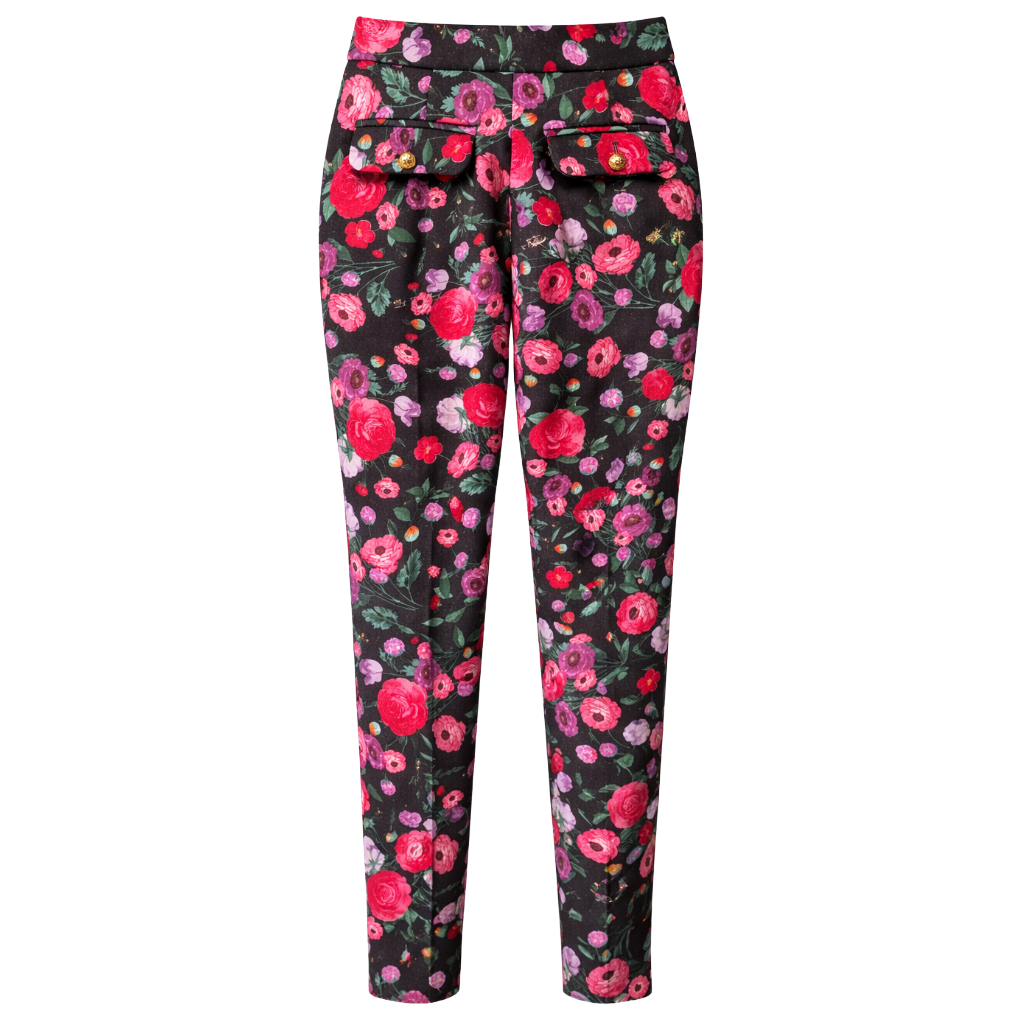 Elisabetta Franchi PANTALONI CON MOTIVO A FIORI