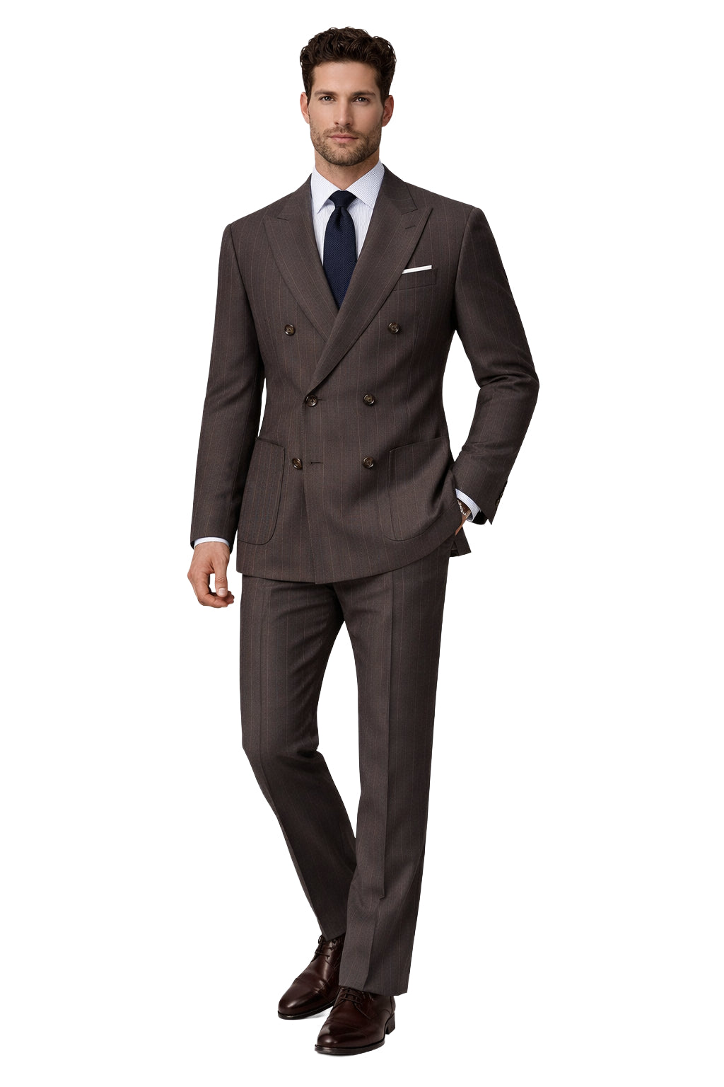 Loro Piana Fabric COMPLETO DOPPIOPETTO GESSATO