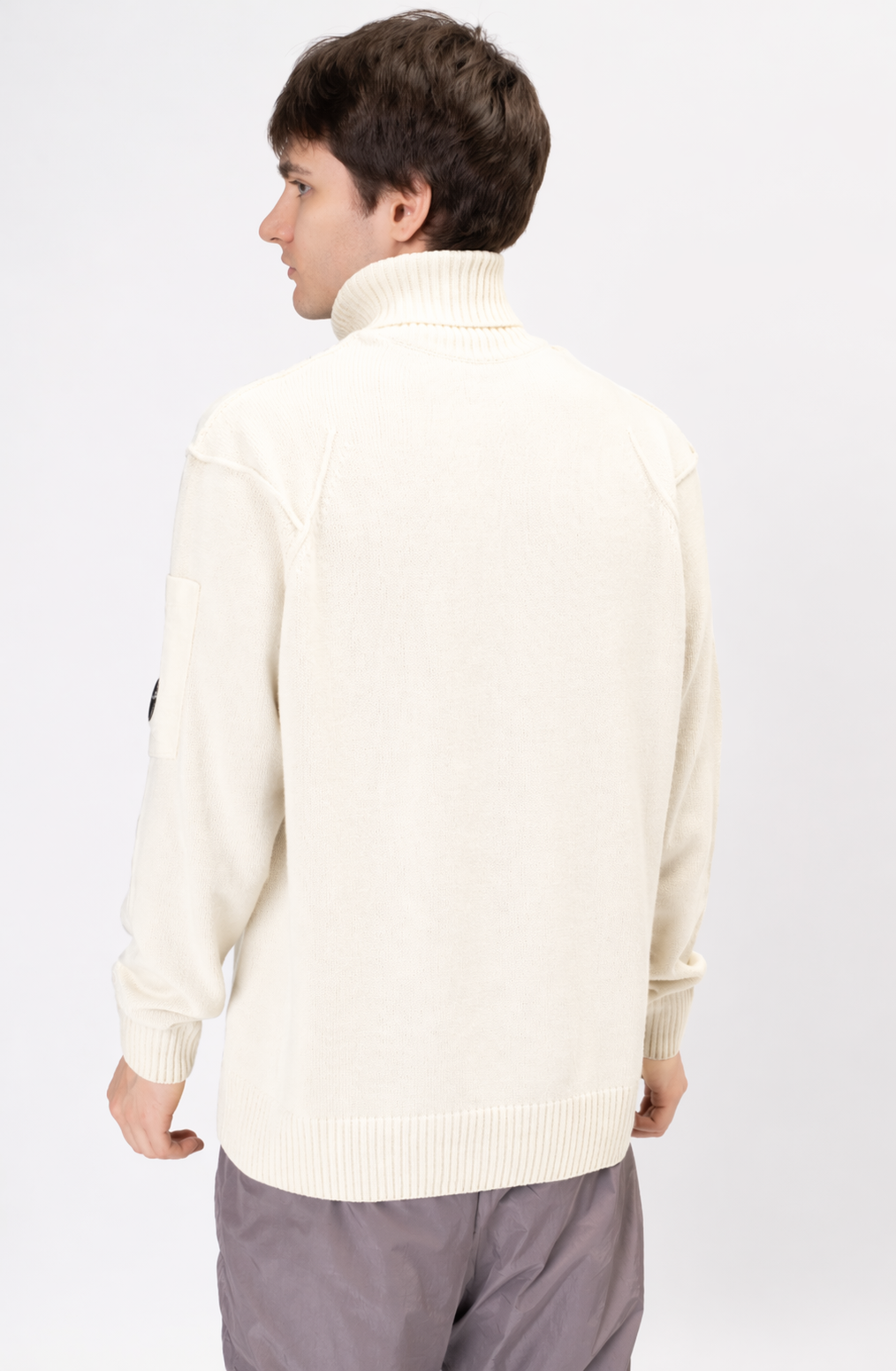 C.P. Company TURTLE NECK LAMBSWOOL PANNA