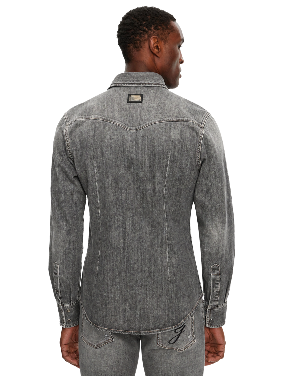 Dolce &amp; Gabbana CAMICIA DENIM GRIGIA