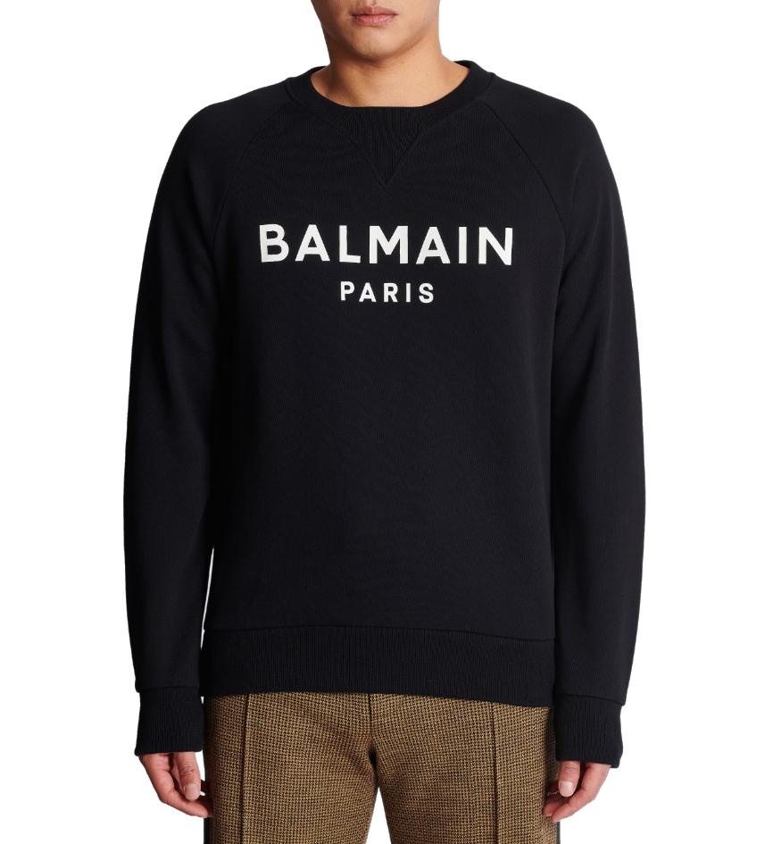 Balmain FELPA GIROCOLLO NERA