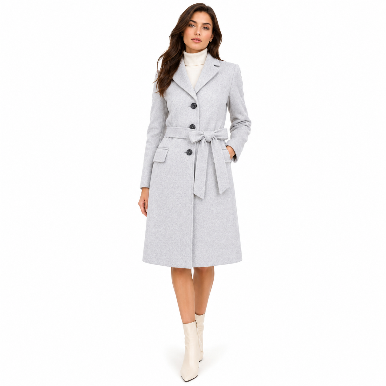 Loro Piana Fabric CAPPOTTO CAPOLAVORO GHIACCIO