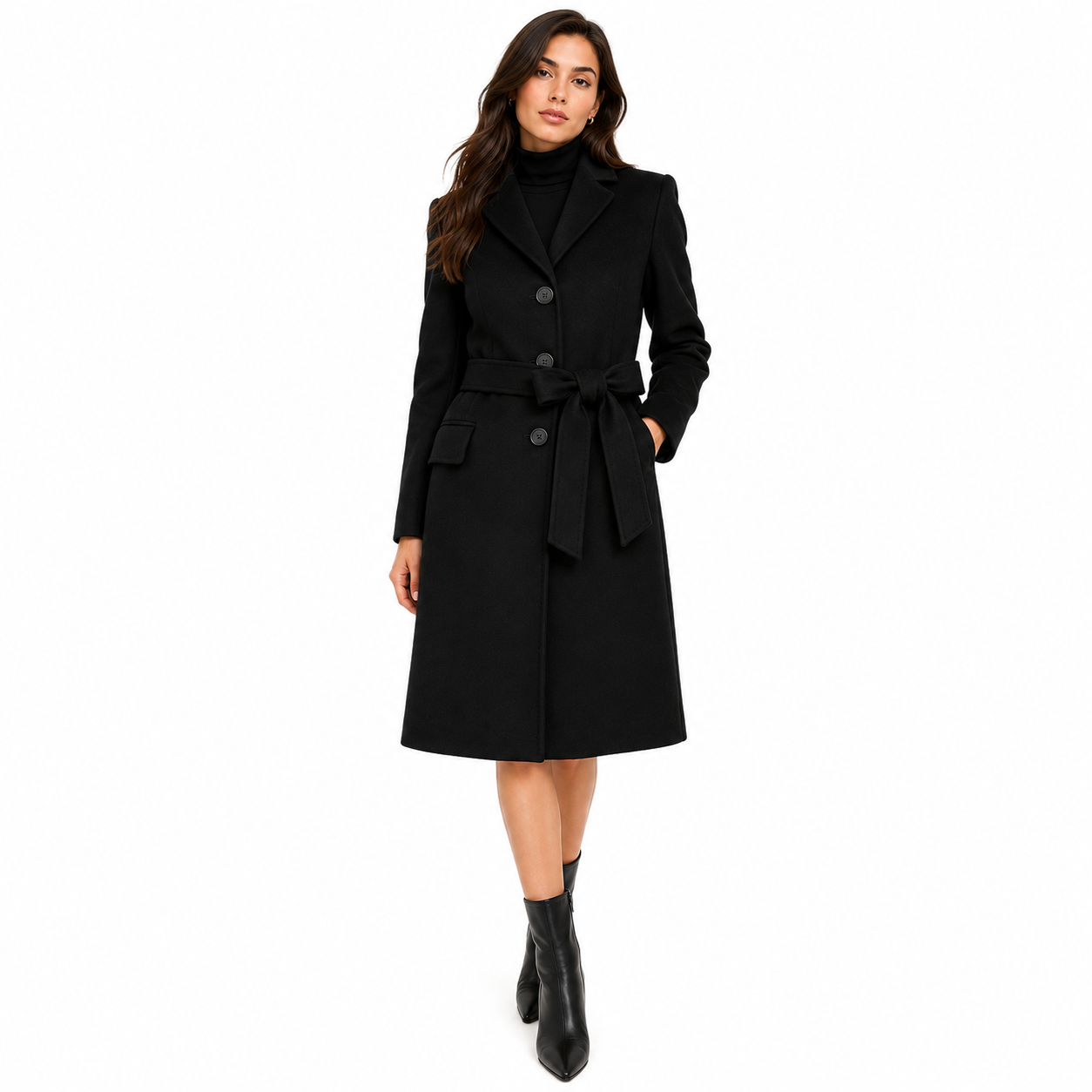 Loro Piana Fabric CAPPOTTO CAPOLAVORO NERO