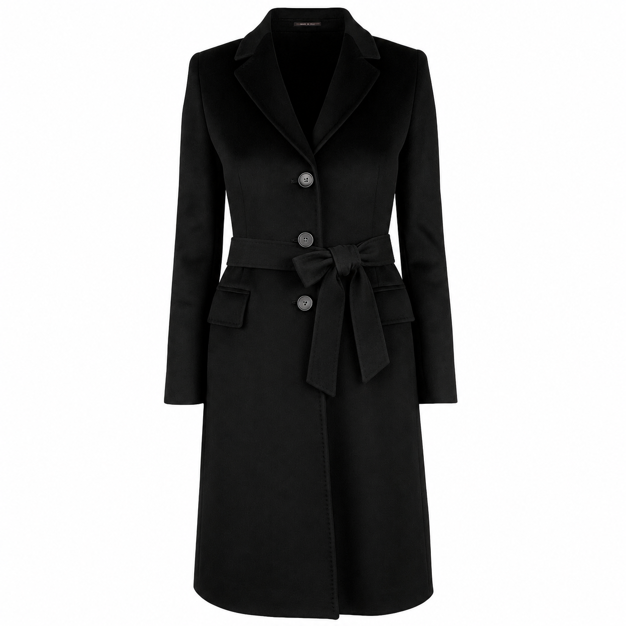 Loro Piana Fabric CAPPOTTO CAPOLAVORO NERO