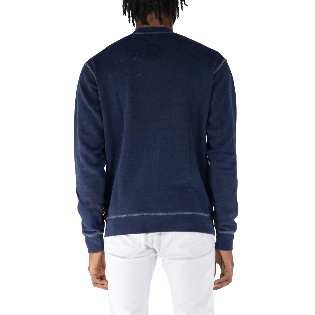 Dsquared2 FELPA GIROCOLLO DISTRESSED