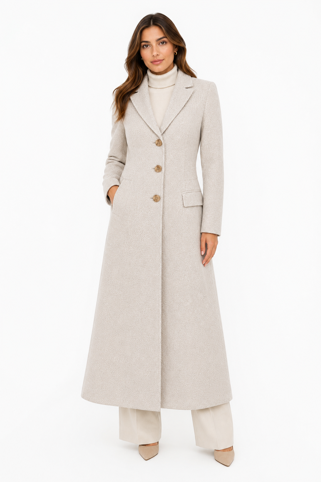 Loro Piana Fabric CAPPOTTO CAPOLAVORO LUNGO BEIGE