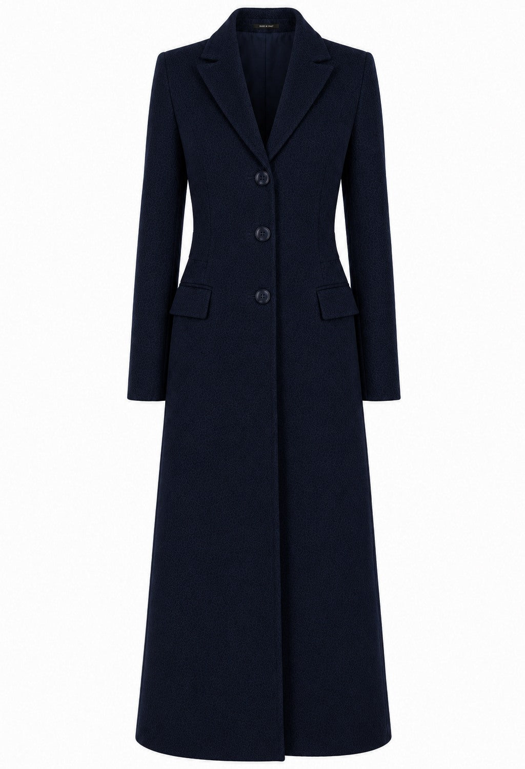 Loro Piana Fabric CAPPOTTO CAPOLAVORO LUNGO BLU