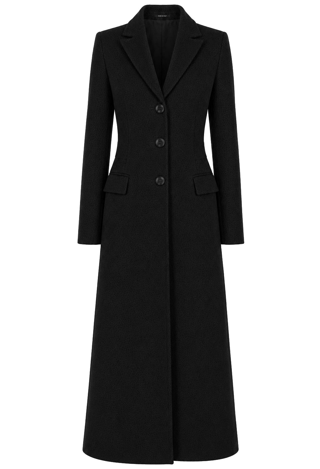 Loro Piana Fabric CAPPOTTO CAPOLAVORO LUNGO NERO